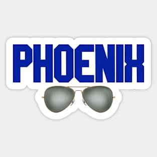 phoenix glasses 2 Sticker